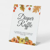 Herbstdiaper Raffle Pumpkin-Foliage Fall Sockelschild (Vorderseite)