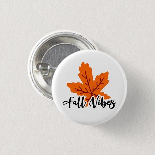 Herbstdrucken "Fall Vibes" und Ahornleaf Button (Vorne & Hinten)