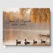 Herbstducken mit Bäumen Gästebuch (Vorderseite)