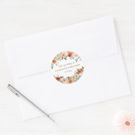 Herbstduft Runder Aufkleber (Umschlag)