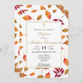 Herbstduft Taufen Einladung (Vorne/Hinten)