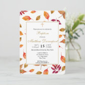 Herbstduft Taufen Einladung (Stehend Vorderseite)