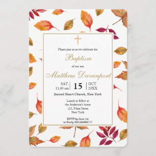 Herbstduft Taufen Einladung