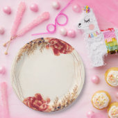 Herbstduftgewürzter Wasserfarbenhochzeit Pappteller (Party)