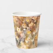 Herbstduisy-Wildblumen Wasserfarbenhochzeit Pappbecher (Rückseite)