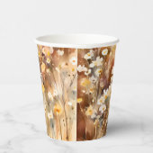 Herbstduisy-Wildblumen Wasserfarbenhochzeit Pappbecher (Rechts)