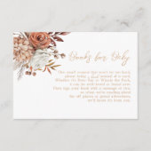 Herbstduschbücher für Liebe fallen Begleitkarte (Vorderseite)