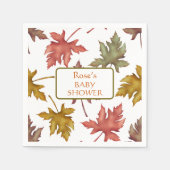 Herbstdusche aus Herbst Herbst Baby Serviette (Vorderseite)