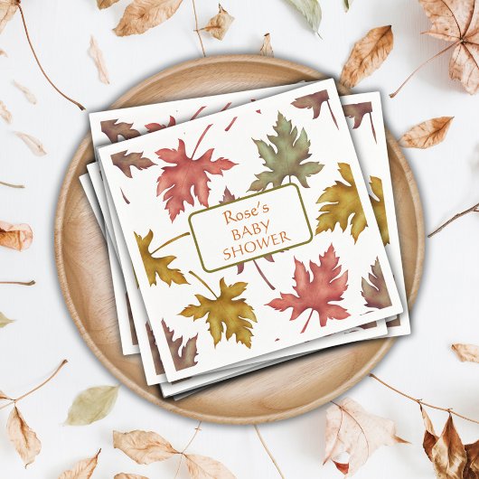 Herbstdusche aus Herbst Herbst Baby Serviette
