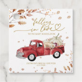 Herbstdusche aus Liebe Geschenkanhänger (Vorderseite)