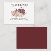 Herbstdusche, Blumenpumpen, Windelwanne Begleitkarte (Vorne/Hinten)