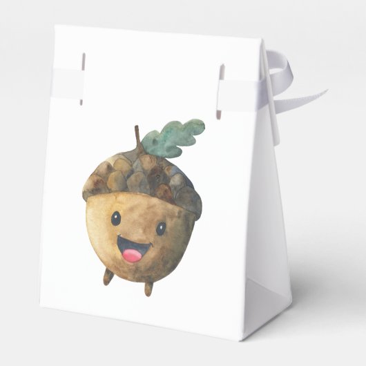 Herbstdusche Cartoon Geschenkschachtel (Rückseite)