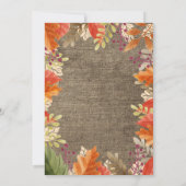 Herbstdusche Einladung (Rückseite)