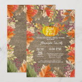 Herbstdusche Einladung (Vorne/Hinten)