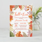 Herbstdusche Einladung (Stehend Vorderseite)