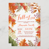 Herbstdusche Einladung (Vorne/Hinten)