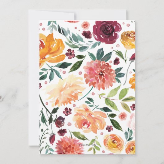 Herbstdusche Einladung (Rückseite)