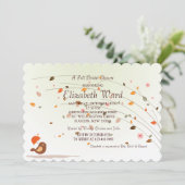 Herbstdusche Einladung (Stehend Vorderseite)