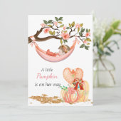 Herbstdusche Einladung (Stehend Vorderseite)