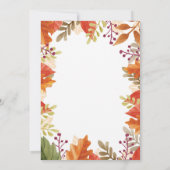 Herbstdusche Einladung (Rückseite)