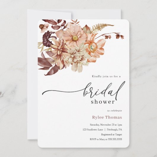 Herbstdusche Einladung (Vorderseite)