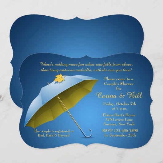 Herbstdusche Einladung (Vorne/Hinten)