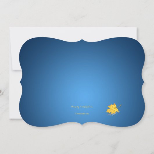 Herbstdusche Einladung (Rückseite)