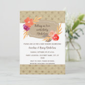 Herbstdusche Einladung (Stehend Vorderseite)