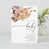 Herbstdusche Einladung (Stehend Vorderseite)