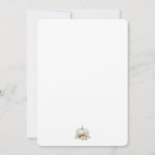 Herbstdusche Einladung neutrale Herbstfarben (Rückseite)