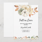 Herbstdusche Einladung, Rückgang der Liebe Einladung (Vorne/Hinten)