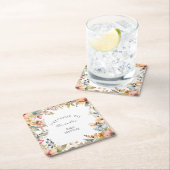 Herbstdusche Fairy Floral Garden Herbst Mädchen Rechteckiger Pappuntersetzer (Vor Ort)