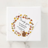 Herbstdusche für Igel Geschenkanhänger (Beispiel)