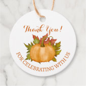 Herbstdusche Geschenkanhänger (Vorderseite)