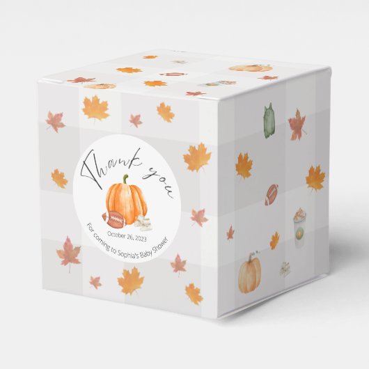 Herbstdusche, geschlechtsneutral, Pumpkin Geschenkschachtel (Vorderseite)