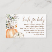 Herbstdusche Herbstpumpenbücher für Baby Begleitkarte (Vorderseite)