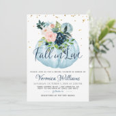 Herbstdusche in der Liebe Einladung (Stehend Vorderseite)