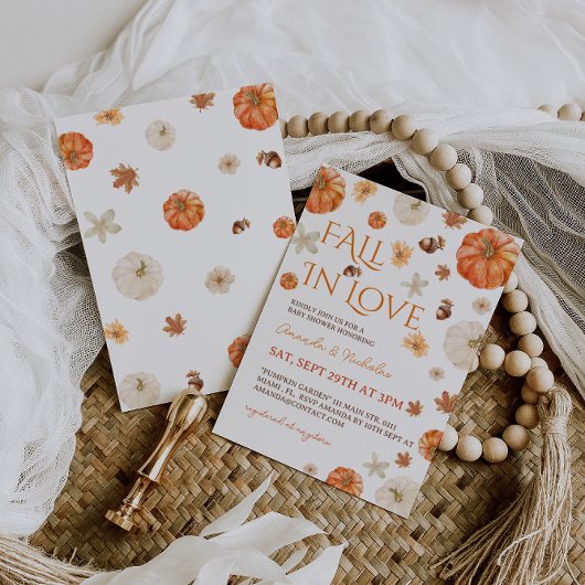 Herbstdusche in der Liebe Einladung