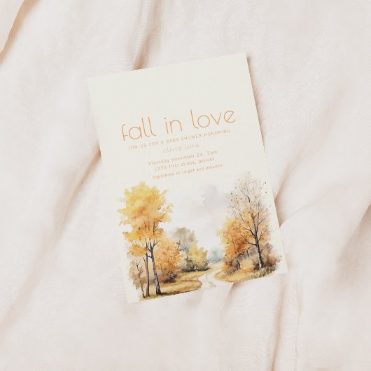 Herbstdusche in der Liebe Einladung