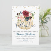 Herbstdusche in der Liebe Einladung (Stehend Vorderseite)