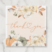 Herbstdusche in der Liebe Geschenkanhänger (Vorderseite)