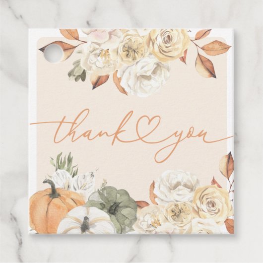 Herbstdusche in der Liebe Geschenkanhänger (Vorderseite)