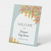 Herbstdusche in der Liebe Herzlich Willkommen Sockelschild (Vorderseite)