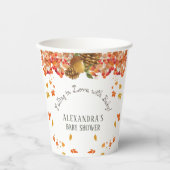 Herbstdusche in der Liebe Pappbecher (Vorderseite)