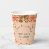 Herbstdusche in der Liebe Pappbecher (Vorderseite)