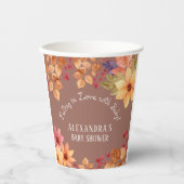 Herbstdusche in der Liebe Pappbecher (Vorderseite)