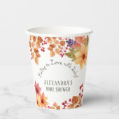 Herbstdusche in der Liebe Pappbecher (Vorderseite)