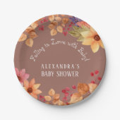 Herbstdusche in der Liebe Pappteller (Vorderseite)