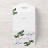 Herbstdusche in einer tropischen Wasserfarbe All In One Einladung (Außenbereich)