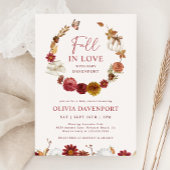 Herbstdusche in Liebe florale Rustikale Herbstdusc Einladung